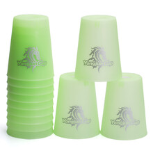 永骏飞叠杯速叠杯比赛专用竞技碟杯 送教程 益智玩具 夜光绿(可夜光)+秘籍