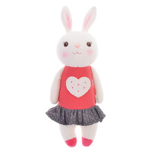 优羽提拉米兔子公仔毛绒玩具玩偶布娃娃创意儿童女生日礼物 桃心款 37cm