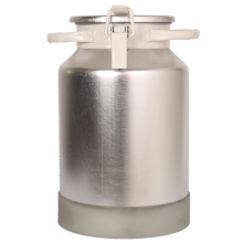 创普 牧场专用   牛奶运输桶    铝合金密封牛奶桶    25升牛奶周转桶    按压式锁扣 25升 铝合金桶