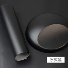 内饰贴纸汽车用品改装中控贴膜碳纤维贴纸装饰改色膜车贴排挡外观车窗框机盖车顶改色亮面黑色贴膜贴纸 冰灰黑50厘米宽*1米长 送工具