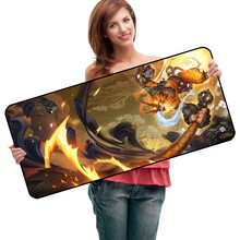 RS 大号加厚游戏鼠标垫包边锁边桌垫防滑可爱办公动漫女生鼠标 齐天大圣 孙悟空-90*40cm