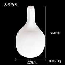 万圣节幼儿园手绘纸浆京剧脸谱面具白色儿童绘画手工DIY空白马勺 纸浆面具(大号马勺)