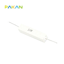 PAKAN 10W 水泥电阻 陶瓷电阻 5% 卧式水泥电阻 10W 8R/8欧  (1只)