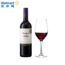 超市	红魔鬼 智利进口 干露梅洛红葡萄酒 红酒 干红【沃尔玛】 750ml