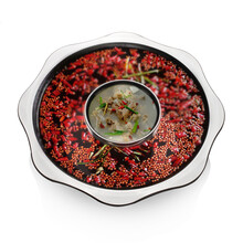 许索  不锈钢加厚火锅盆610人家用锅中锅火锅盆鸳鸯锅子母锅电磁炉专用 子母锅32#适合3-4人