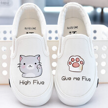 卜丁儿童帆布鞋2021夏季新款女童小白鞋宝宝透气布鞋学生白色休闲鞋 白色 23内长16/适合脚长15.5cm