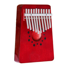 FLOFAIR牌 lalimba 幼儿音乐启蒙教育 非洲 乐器卡林巴琴 儿童玩具 拇指琴10音手指琴 10音红色松木