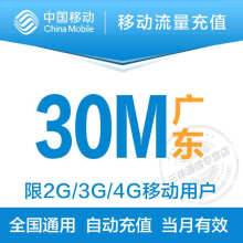 【北京移动手机流量充值 30M流量 和上海电信