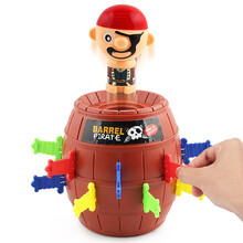 咬手鲨玩具按牙齿咬手指鳄鱼咬人整蛊儿童抖音同款 转盘海盗桶