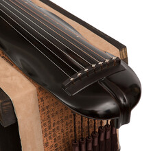 仙声古琴 老杉木 仲尼缎纹古琴乐器 伏羲缎纹古琴 纯生漆 古老杉木蕉叶