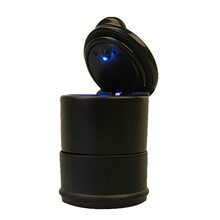 千众 汽车烟灰缸带led灯车载烟灰缸车载杯架带盖烟缸