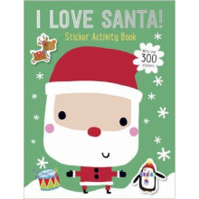 Sticker Books I Love Santa 英文原版