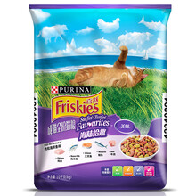 超市	喜跃(Friskies)成猫猫粮10kg 鸡肉牛肉 三文鱼肉 海洋鱼味