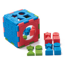 台湾Weplay婴幼儿形状投放盒进口塑料配对游戏玩具多元创意盒KC3001