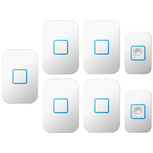 卡佳斯CACAZI A88无线门铃家居智能家用二拖五远距离老人呼叫迎宾器电子门铃 60首音乐5档音量 白色