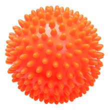 幼儿园按摩球 儿童感统训练触觉球新生儿刺猬球婴儿抚触球触感刺球 9CM橙色/高硬度