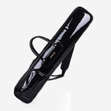 YUEDONG漆皮竹笛包加厚竹笛袋7只装75厘米90cm长水晶革乐器笛子套包台球球杆亮面笛 箫 袋 黑色 75cm长单肩背带