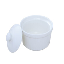 美味世家电炖锅原厂配件隔水炖盅煲汤锅煮粥锅内胆电炖锅适配定时器陶瓷备用内胆熬汤锅紫砂锅内胆 白0.3升炖盅单个装适合放进1.5升炖锅