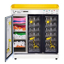 亲和（QINH） 消毒柜立式幼儿园儿童口杯消毒柜茶水柜配餐柜红外线臭氧消毒柜 三门无磁消毒杯柜+毛巾柜