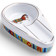 茄龙（CIGARLOONG）雪茄烟灰缸小号装饰创意时尚便携式灭烟器CLG-0092 黄色 彩色