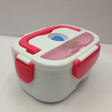 多功能电热饭盒车载12V24V可插电加热保温饭盒上班族自动保温饭盒 24V大货车款(玫红色)