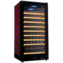 富贵红FGH80A-B5F恒温红酒柜  葡萄酒柜家用酒柜家用冷藏柜展示柜压缩机酒柜茶叶柜恒温酒柜带锁 花梨红满配