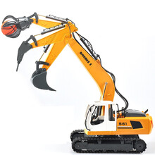 工程车遥控车玩具 17通道合金挖掘机破拆机抓手玩具 17通道挖掘机含抓手+破拆钻头+多一份充电电池