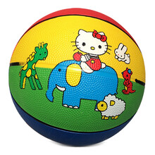 简韵（JianYun）儿童3号橡胶篮球彩色卡通玩具球儿童体操拍拍球充气儿童篮球 花色图案随机+打气筒