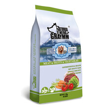 钙美力雪山 宠物狗粮 鲜肉果蔬天然狗粮 约克夏成犬专用天然狗粮1.5kg袋装