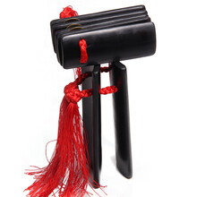 梵巢 黑色 竹子 水煮  曲艺 成人 大人 演奏 初学 竹板 快板 乐器 KC-06 黑色 女士款