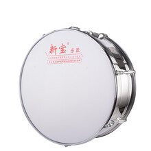 新宝（XinBao）  不锈钢高大军鼓 22英寸 195型 不锈钢色22英寸(鼓棒+背带)