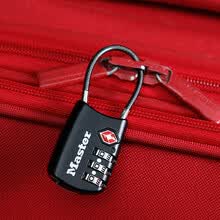玛斯特（Master Lock）密码锁柔性钢缆出国旅游可调密码挂锁4688MCND黑色 美国专业锁具品牌