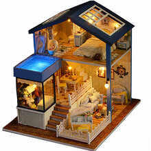 智趣屋diy小屋公主小屋城堡手工拼装模型公主房子立体拼图益智玩具生日礼物男女孩新年礼物 西雅图基本版