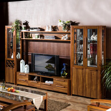 【品之印 美式实木电视柜客厅矮柜地柜墙边柜