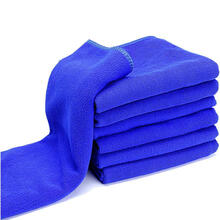 一宾 洗车毛巾 擦车毛巾布 细纤维 加厚吸水  车用毛巾 洗车用品 车载专用汽车用品 蓝色毛巾 一条价