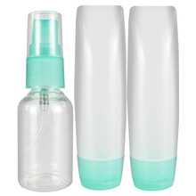 谷芭（KOOBA）化妆品分装瓶分装盒 旅行出差便携 挤压式喷雾式小空瓶 洗发水沐浴露香水洗面奶分装 三件套（D-3008）