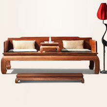 【爱绿居明清仿古新中式实木罗汉床三件套家具