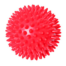 简韵 儿童大人通用大号9cm触角按摩刺球健身球抓握玩具按摩球肌肉放松筋膜球触觉球指压刺球健身康复球 红色