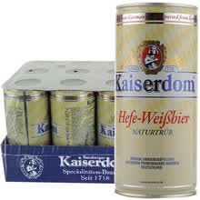德国原装进口Kaiserdom 白啤黑啤黄啤小麦窖藏牛年限量版1L可选500ml整箱精酿 小麦白啤1L*12听
