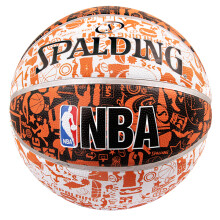 斯伯丁Spalding篮球涂鸦系列橡胶室外73-722Y