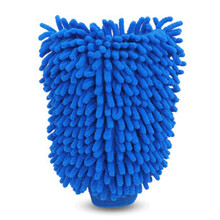 驿行者 雪尼尔双面擦车手套 雪尼尔洗车海绵 洗车熊掌 洗车工具 珊瑚虫洗车手套 雪尼尔手套颜色随机