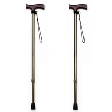 一期一会（ichigo ichie）日本老人伸缩拐杖 防滑手杖铝合金可调节助行器 OT-002橄榄色