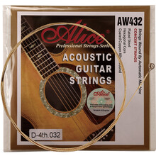 Alice爱丽丝民谣吉他弦 古典木吉他弦 1弦2弦3弦4弦5弦6弦单弦 单根一弦套装一套6根套弦 单弦AW432L(四弦3根)