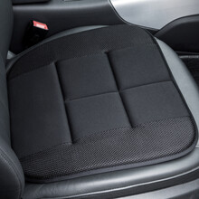 日本YAC 四季 汽车坐垫 单片 竹炭坐垫 办公室座椅垫冬季通用凉垫子免捆绑防滑坐垫透气无靠背小方垫 HY-107竹炭坐垫(前排单方垫) 通用