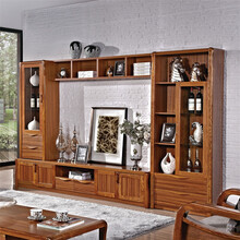 【品之印 美式实木电视柜客厅矮柜地柜墙边柜