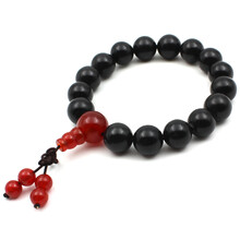 泗滨宝 泗滨砭石手链男女情侣款手持11mm圆珠13mm手串理疗保健养生佛珠念珠泗水 女式