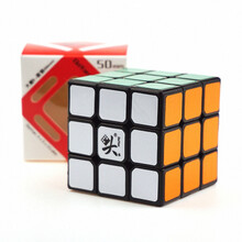 DaYan/大雁 迷你展翅三阶 42/50/55mm 便携缩小 迷你小展翅3阶魔方 大雁展翅50mm黑色