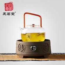 友茗堂 茶具不挑壶神兽电陶炉茶炉铁壶电茶炉茶具电磁炉家用煮茶炉迷你电炉煮茶器 茶炉+提梁玻璃壶套装