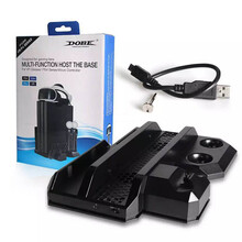 索尼（SONY） 【PS4 Pro/Slim周边配件】 PS4多合一底座 手柄座充+风扇+VR支架