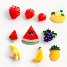 创意水果卡通磁扣冰箱贴家居装饰品儿童宝宝早教吸铁石贴 水果系列24款